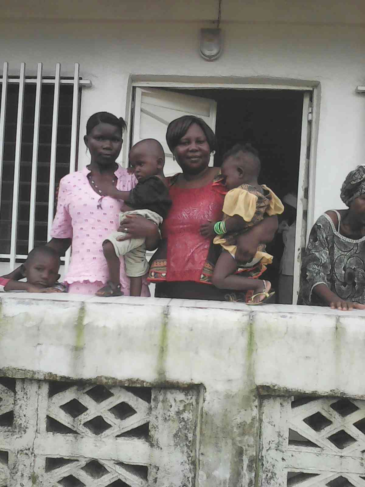 Sierra Leone 9 25 2016 Agnes With Twins And Mother At Church Investigating And Soon To Be Baptized Parents